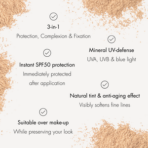 Tinted SPF50 Powder Medium